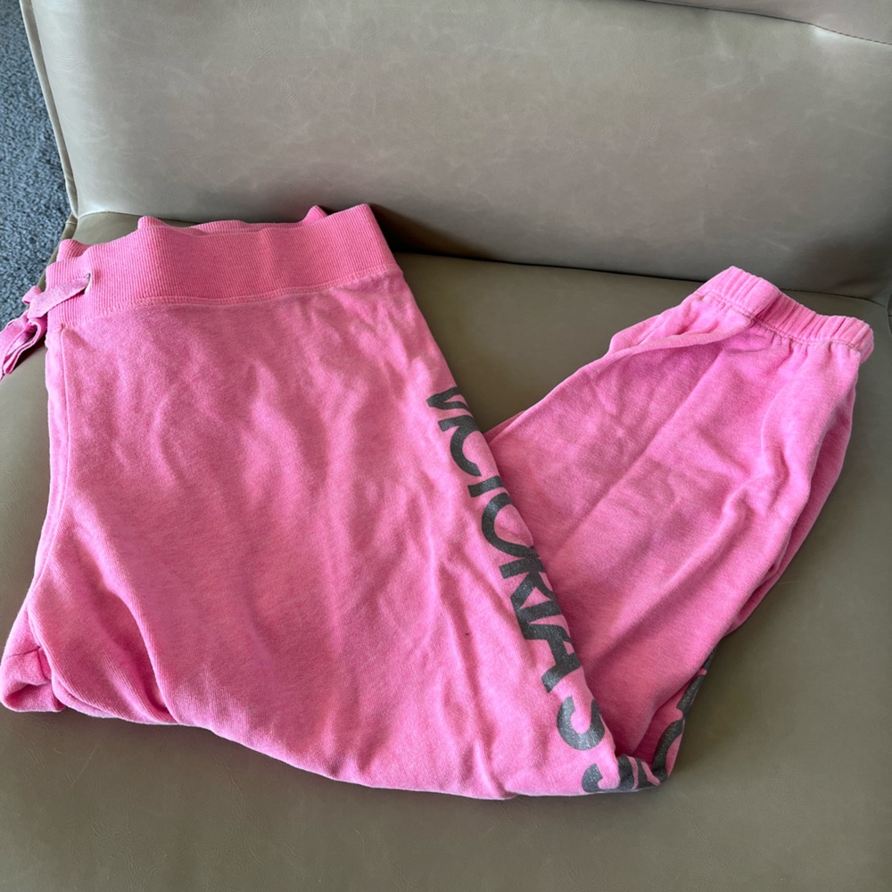 Pink Victoria’s Secret sweatpants